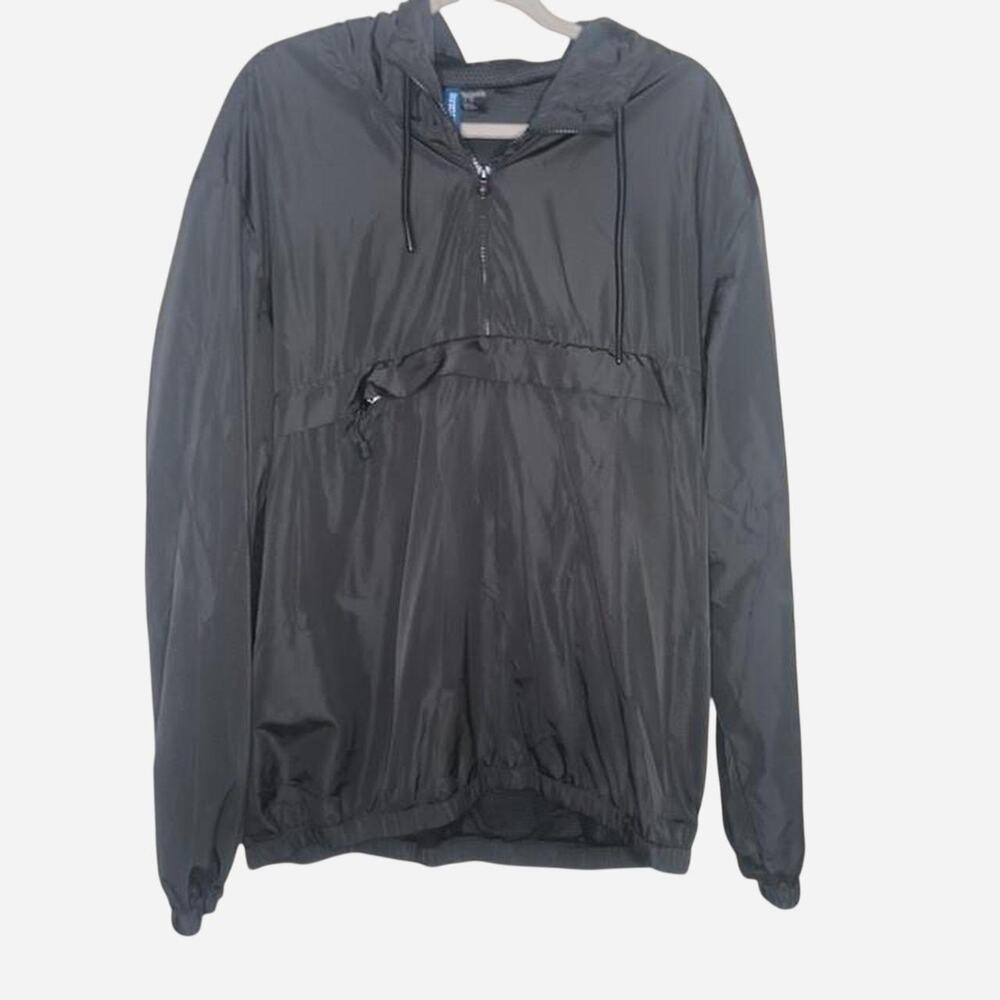 Divided Black Windbreaker Jacket size XL